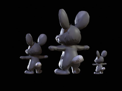 Kaninchen 3D Modell