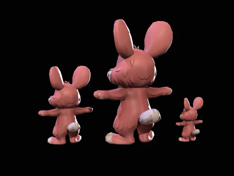 Kaninchen 3D Modell