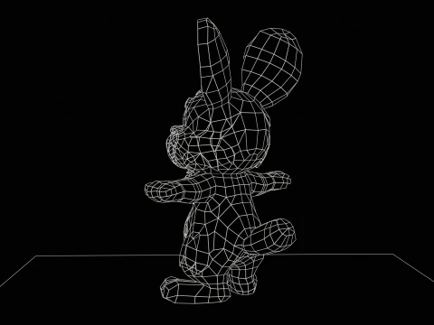 Kaninchen 3D Modell
