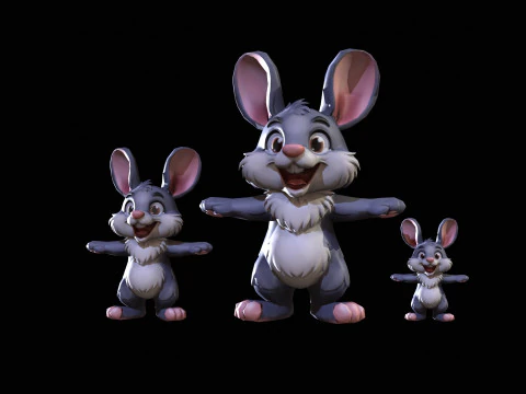 Kaninchen 3D Modell