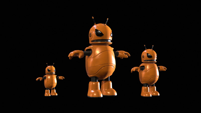 Minirobotik3Pack3 3D Model .c4d .max .obj .3ds .fbx .stl .blend
