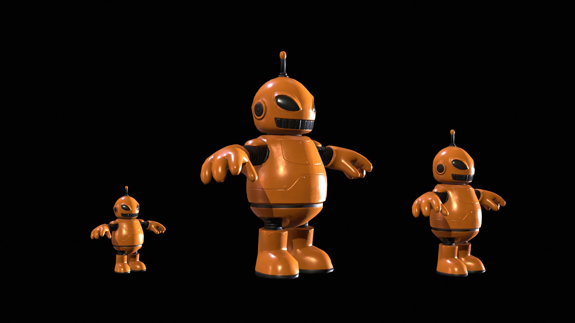 Minirobotic2Pack3 3D Model .c4d .max .obj .3ds .fbx .stl .blend 