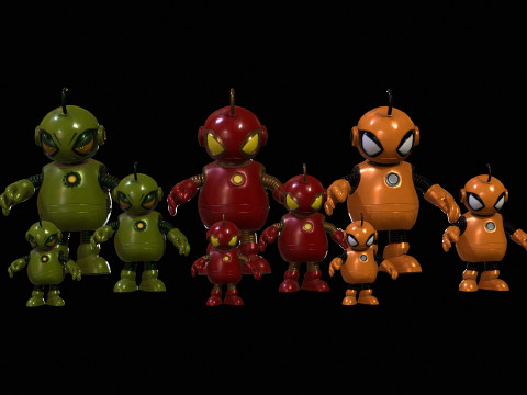Minirobotik4Pack3 3D Model