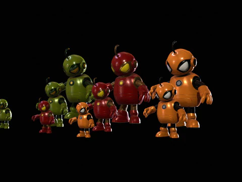 Миниробот4Pack3 3D Модель