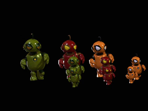 Миниробот4Pack3 3D Модель