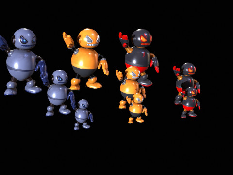 Minirobot5Pack3 3D Model