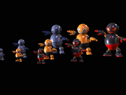 Minirobotic5Pack3 3D Model