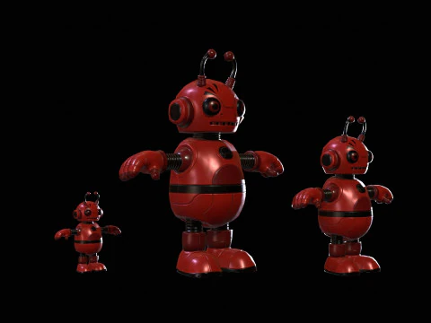 Minirob&oacute;tico6Pack3 Modelo 3D