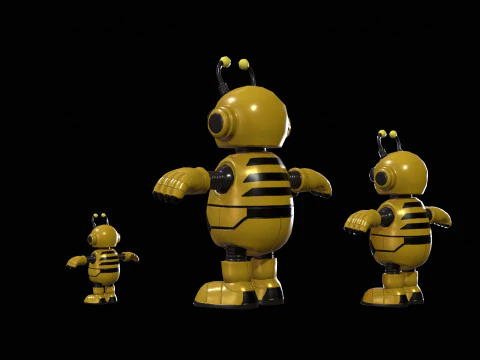 Minirob&oacute;tico6Pack3 Modelo 3D