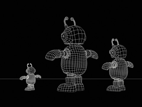 ミニロボティック6パック3 3Dモデル