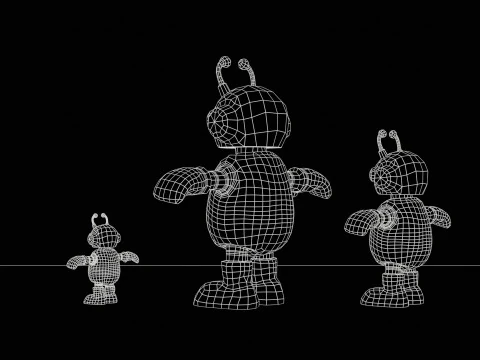 Minirob&oacute;tico6Pack3 Modelo 3D