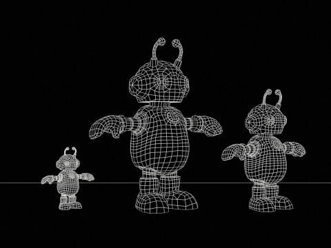 ミニロボティック6パック3 3Dモデル