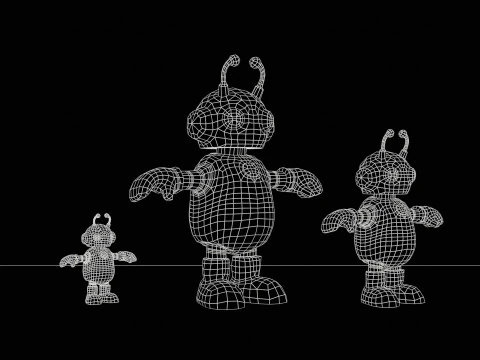 Minirob&oacute;tico6Pack3 Modelo 3D