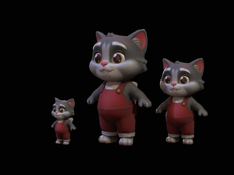 Katten1Pack2 3D Model