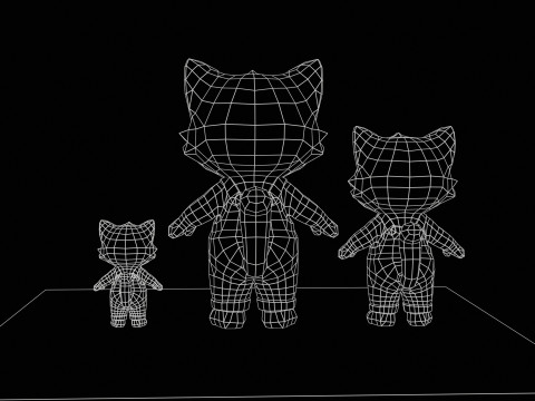 Cats1Pack2 3D Model