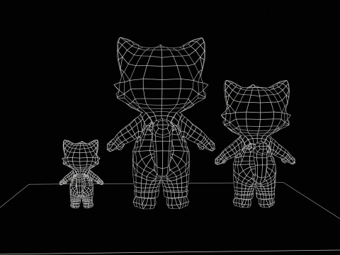 Gatos1Pack2 Modelo 3D