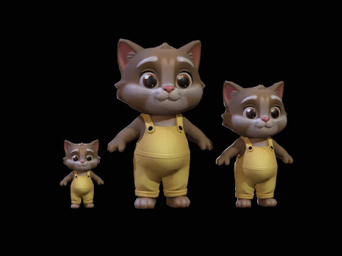 Gatos1Pack2 Modelo 3D