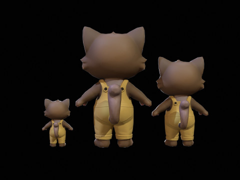 Cats1Pack2 3D Model