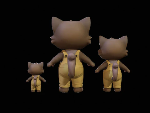Gatos1Pack2 Modelo 3D