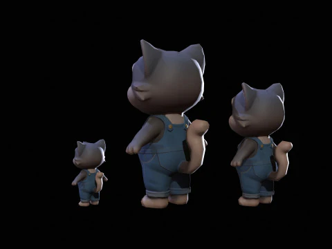 Gatos1Pack2 Modelo 3D