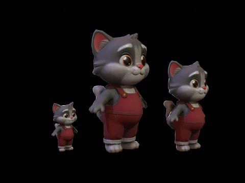 Gatos1Pack2 Modelo 3D