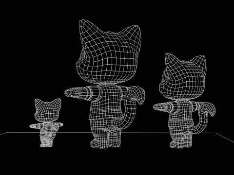 Cat1Pack3 3D Модель