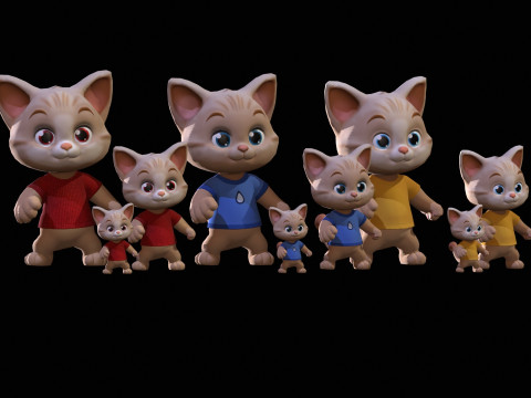 Cat1Pack3 3D Модель