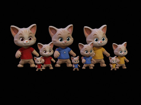 Cat1Pack3 3D Модель