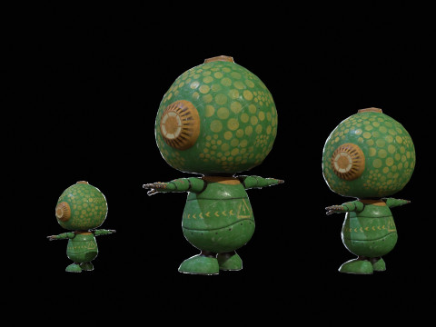 迷你机器人1包4 3D 模型