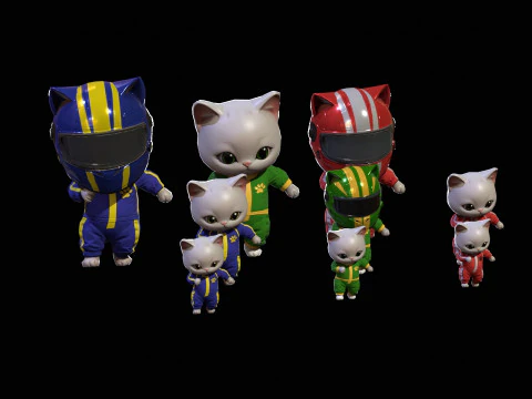 Cats2Pack2 3D Model