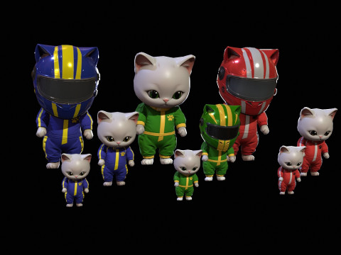 Cats2Pack2 3D Model