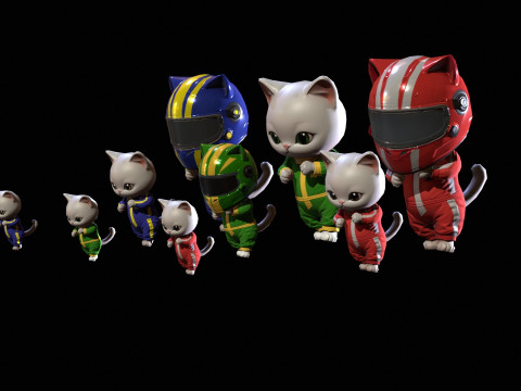 Cats2Pack2 3D Model