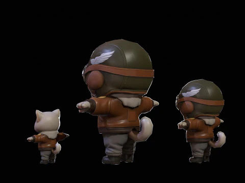 Cat3Pack2 3D Model