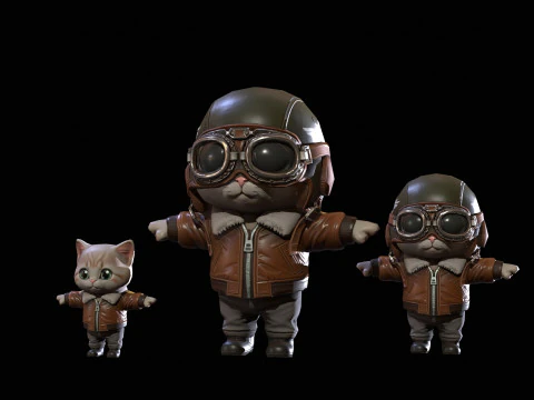 Cat3Pack2 3D Model