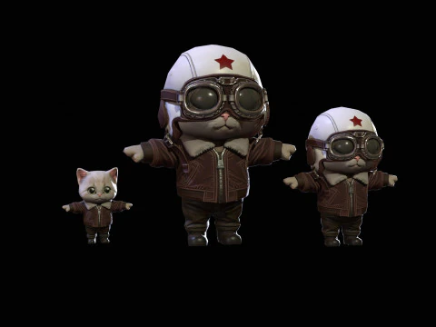 Cat3Pack2 3D Model