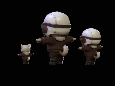 Cat3Pack2 3D Model