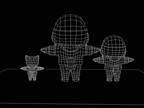Cat3Pack2 3D Model