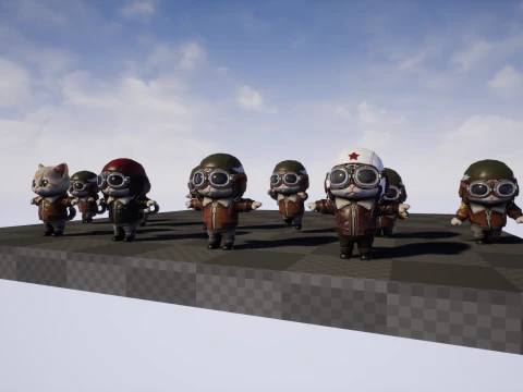 Cat3Pack2 3D Model