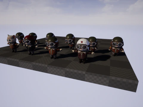 Cat3Pack2 3D Model