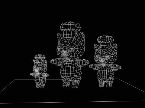 Cat4Pack2 3D Model