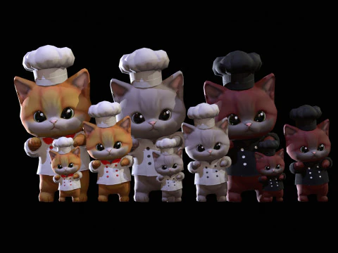 Cat4Pack2 3D Model