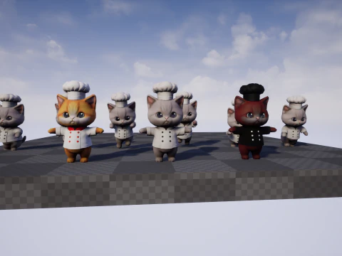 Cat4Pack2 3D Model