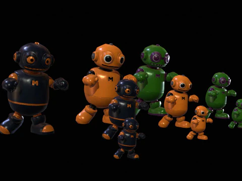 Minirobotic7Pack3 Model 3D