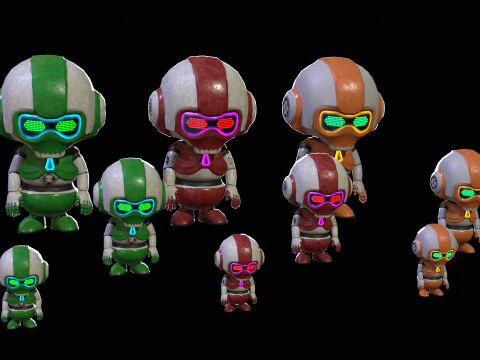 Minirobotic3Pack4 3D Model