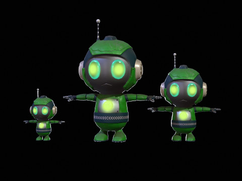 미니로보틱4팩4 3D 모델