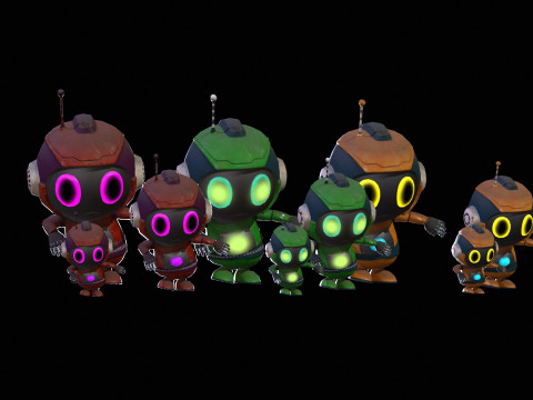 미니로보틱4팩4 3D 모델