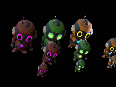 미니로보틱4팩4 3D 모델