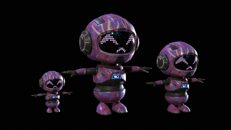 Minirobotico6Pack4 Modelo 3D .c4d .max .obj .3ds .fbx .stl .blend