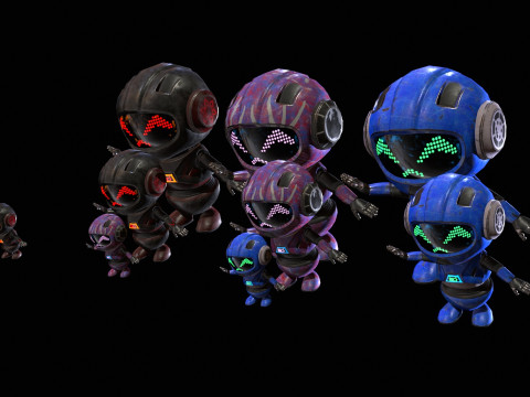 Minirobotico6Pack4 Modelo 3D