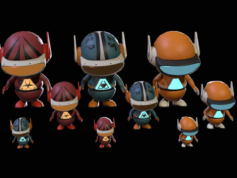 Minirobotic7Pack4 3D Model